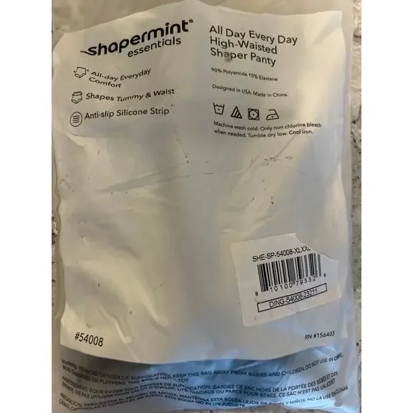 Shapermint Essentials All Day Every Day High-Waisted Shaper Panty XL/2XL - Picture 6 of 6